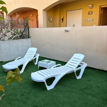 شقة Bajo Con Jardin A Pie De Playa Y Piscina Comunitaria Con Jacuzzi Playas de Vera المظهر الخارجي الصورة